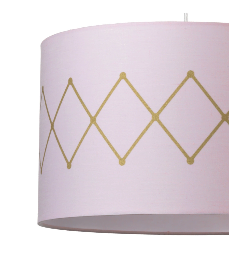 LAMPADA A SOSPENSIONE "ROSITA" ORO E ROSA, E27